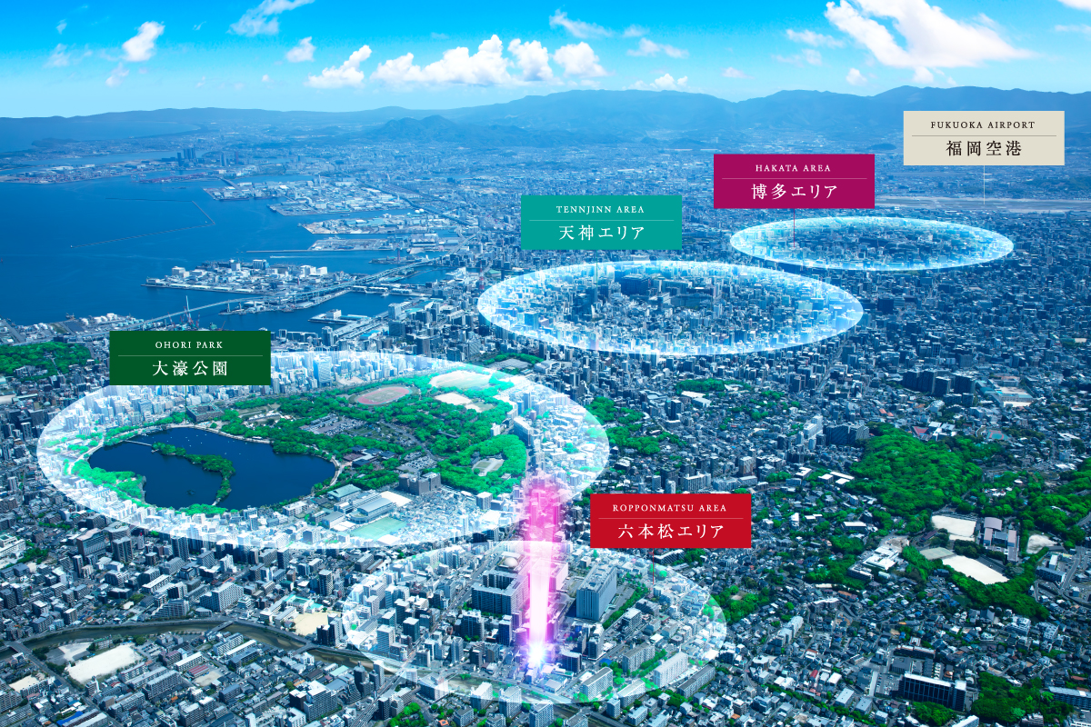 福岡市 俯瞰イメージ