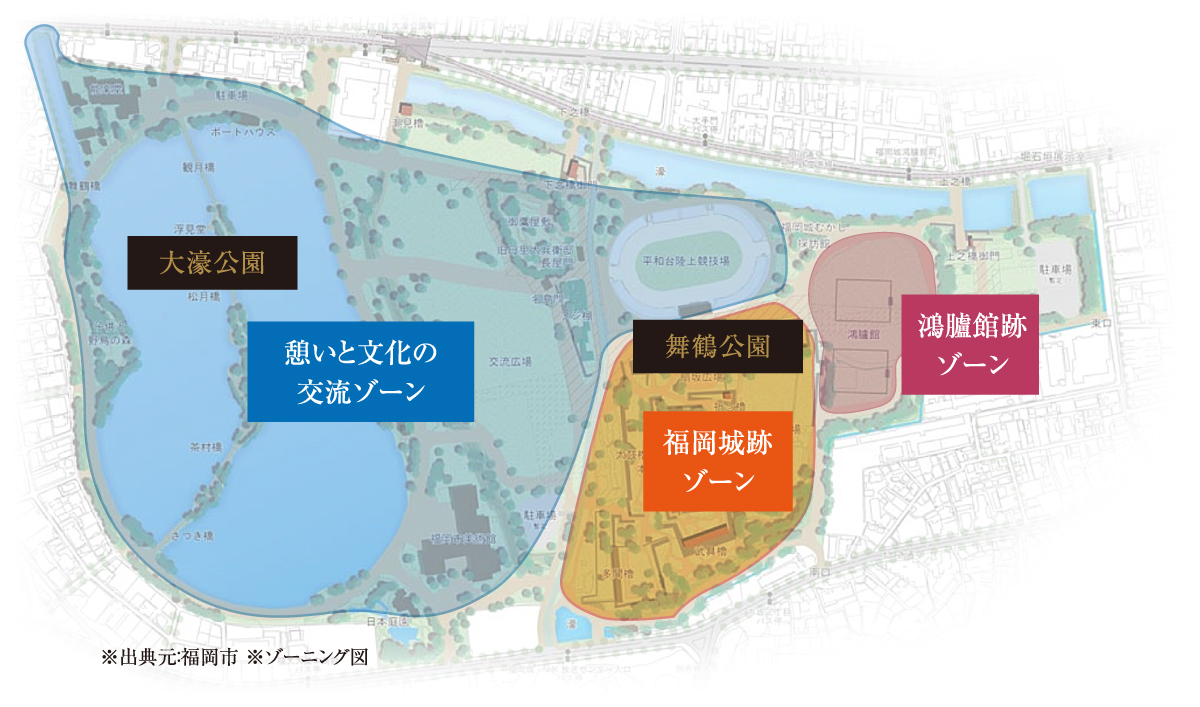 大濠公園 俯瞰イメージ